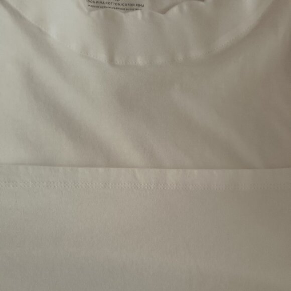 2 - Talbots Scalloped Neck Tops - 1 Ivory and 1 White - Size XLP - Picture 4 of 9